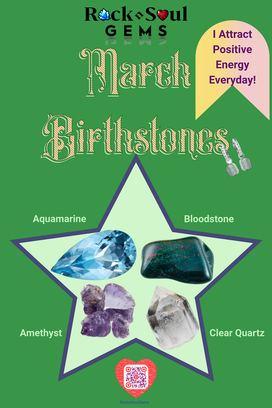 March crystal birthstones; Unique March birthstones