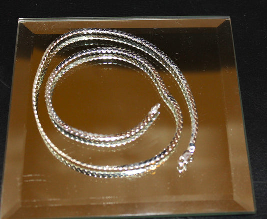 20" sterling silver necklace; chain