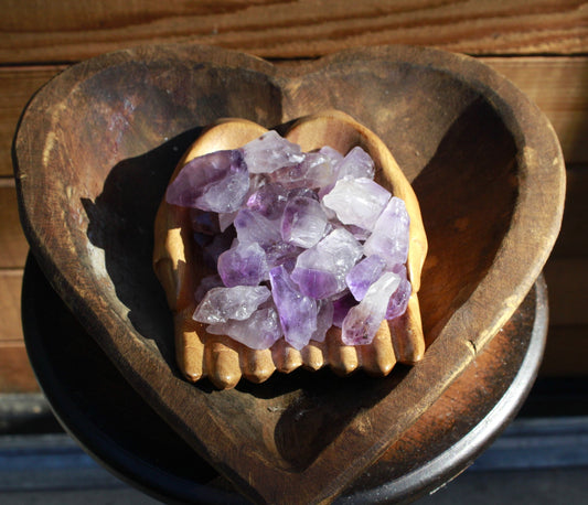 Amethyst natural form; February birthstone