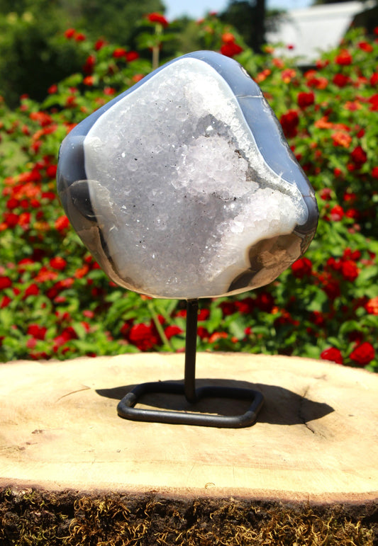 Amethyst known to enhance intuition and energy flow