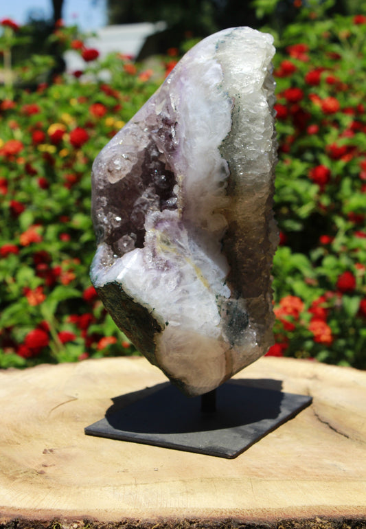Amethyst known for calming; stress relief