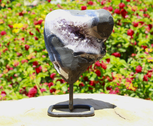 Amethyst believed to promote healing and calmness