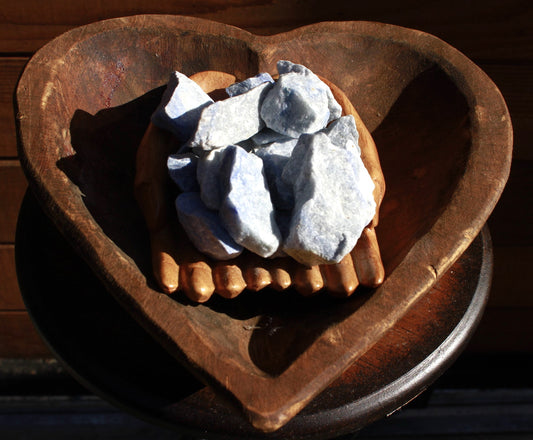 Blue Aventurine known for self-care and mental health aid; nature aid support