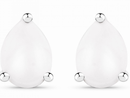 Opal October birthstone earrings