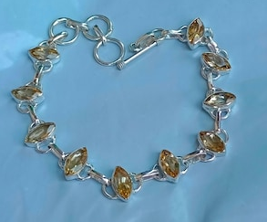 November birthstone crystal jewelry; Citrine known as the sunshine rock
