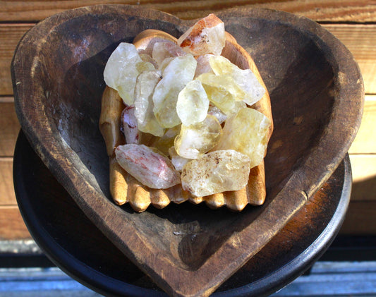 Citrine raw crystals a touch of class; known to aid in our mental health