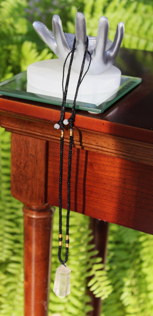 Clear Quartz healing jewelry; amplifies intentions