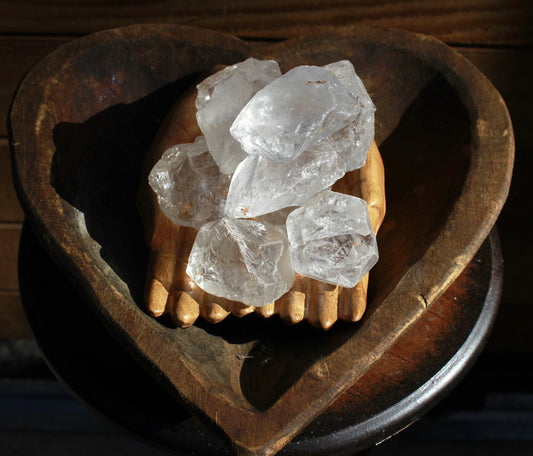 Clear Quartz known to enhance decision making; aligns all chakra