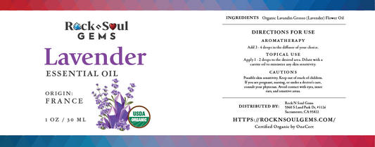 Lavender - Essential Oil- Certified Organic - Holistic Self-Care