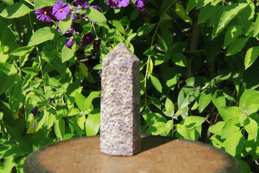 Garnet tower promotes love; works with root chakra