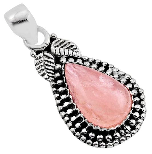 Orange Morganite crystal jewelry; linked to heart chakra