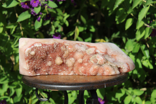 Pink Amethyst Druzy known as stone of passion; releases negative emotions