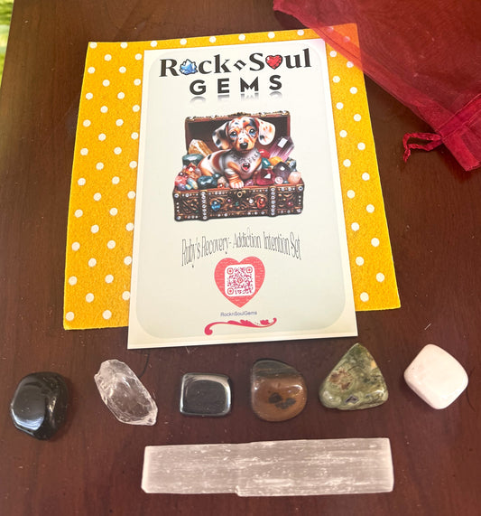 crystal set to aid and support in addiction recovery