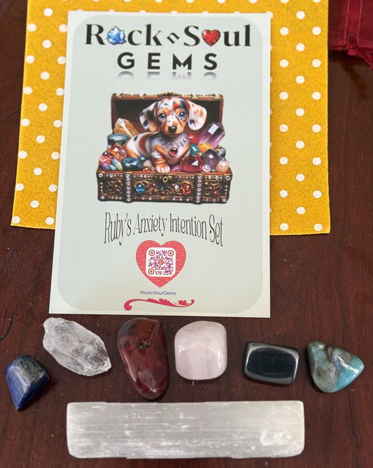crystal intention set known to help reduce stress and anxiety