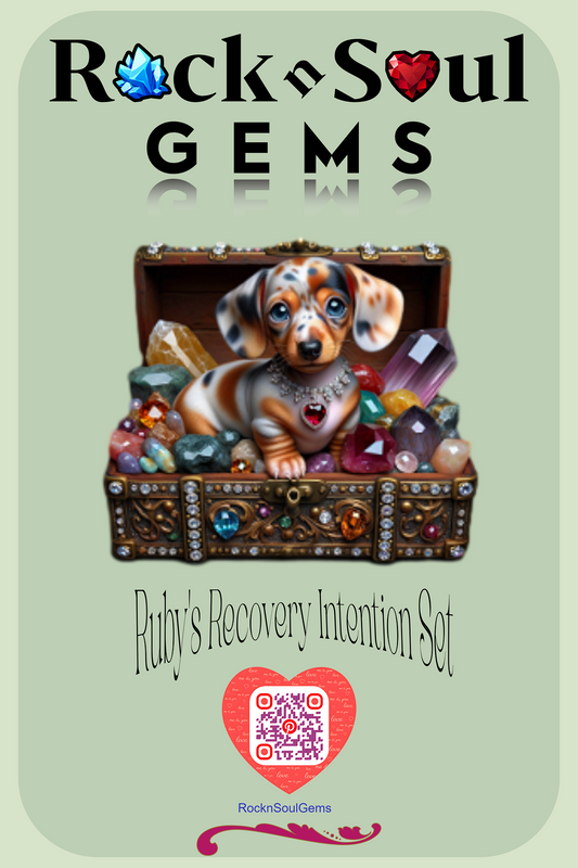 crystal intention set card for surgery and injury recovery