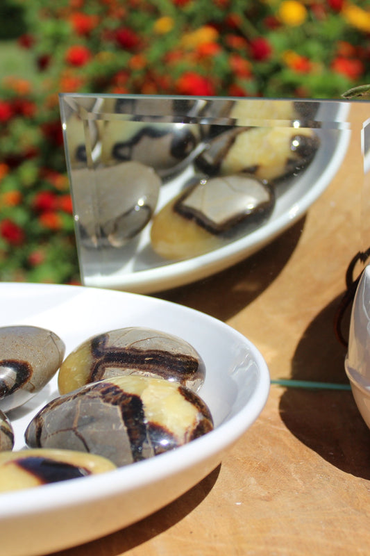 Septarian known for grounding and spiritual awakening properties