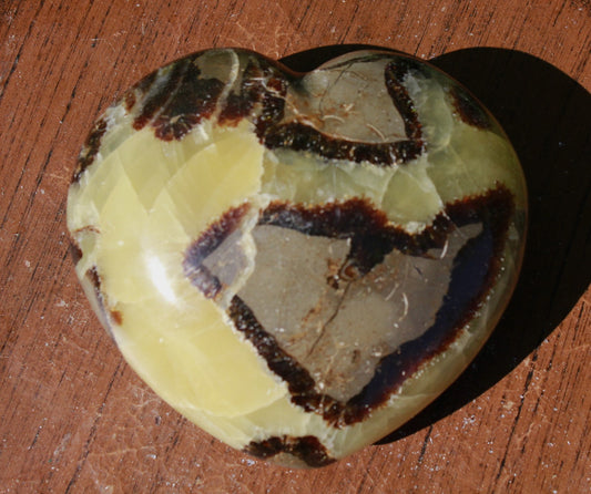 Septarian associated with third eye and crown chakras; known as spiritual healing stone
