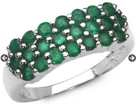 Emeralds associated with heart chakra, symbolizes growth and rebirth; May birthstone