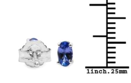 Tanzanite earrings; third eye chakra