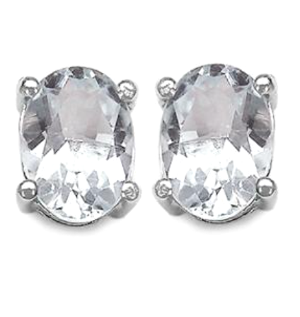 November birthstone crystal and gemstone jewelry; white topaz resonates with several chakras and said to be a calming stone