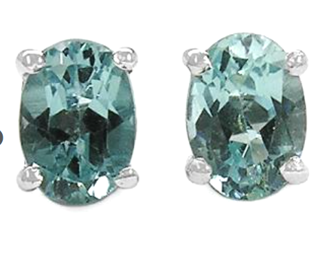 March birthstone gemstone jewelry; Aquamarine said to offer calming effects