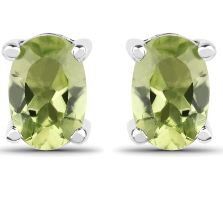 Peridot gem jewelry associated with the heart chakra but activates the solar plexus chakra; gem jewelry earrings