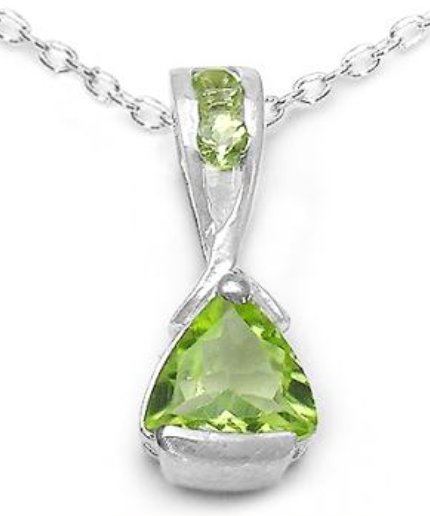 trillion cut gem crystal jewelry; august birthstone jewelry
