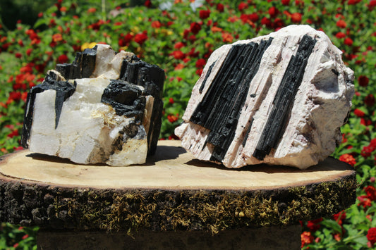 tourmaline statement pieces; known as a protection crystal