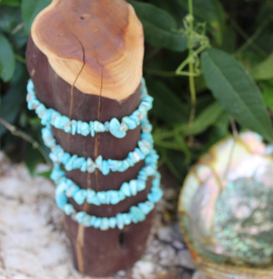 Turquoise bracelet; December crystal birthstone jewelry