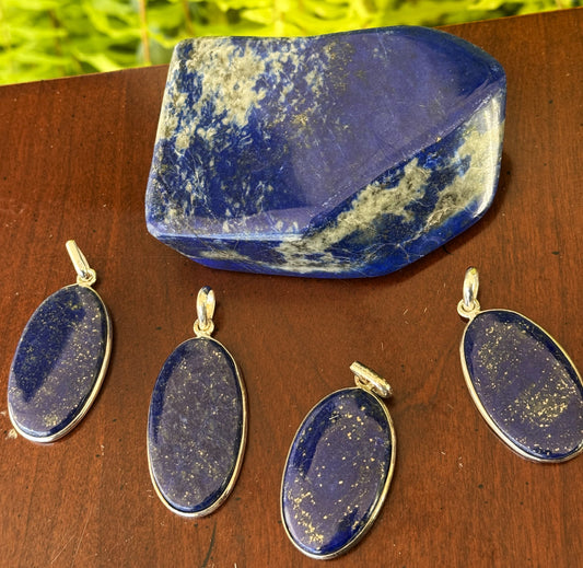 Lapis Lazuli works with third eye chakra for heightened intuition