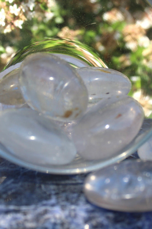 add this Clear Quartz palm stone known as the Master Healer of all stones, to your life.