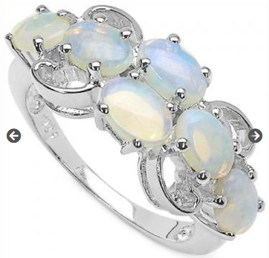 opal known to amplify spiritual awareness; opal known to promote both physical and emotional healing