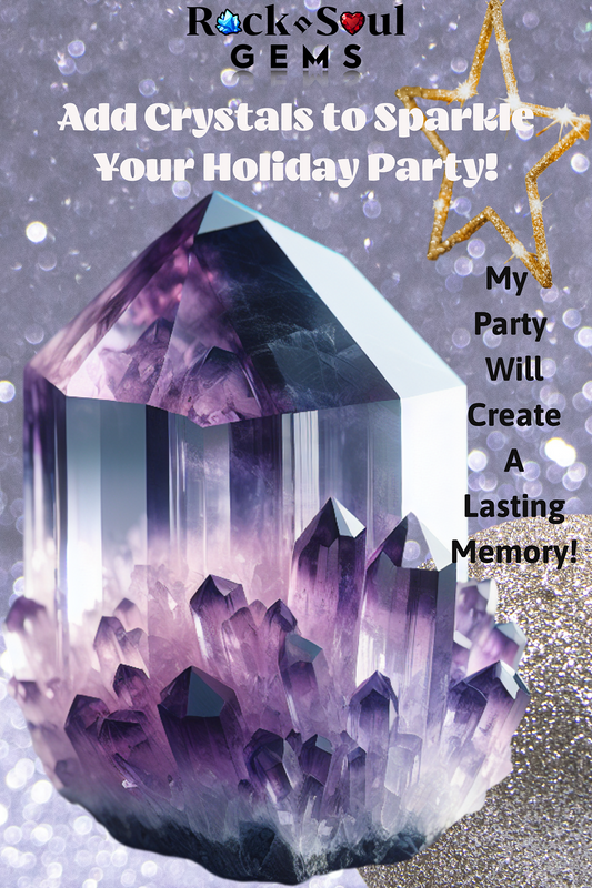 Sparkle Your Holiday Party With Crystals and Stones | Beautiful home décor for the holidays, the New Year, and beyond