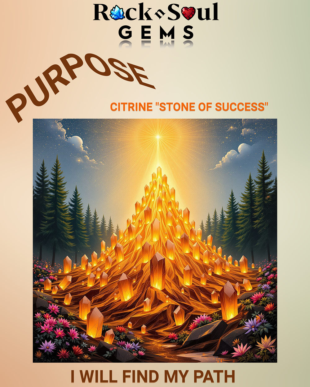 Let the Sunshine in with CITRINE!  Find your purpose and path...
