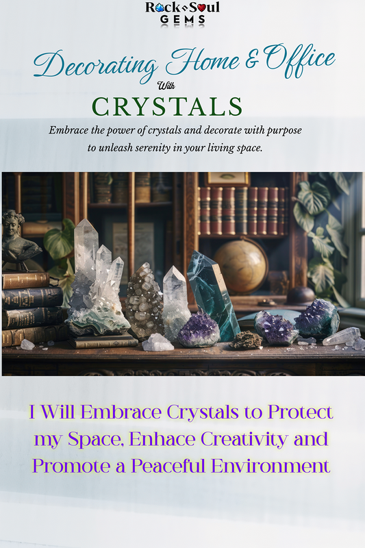 Transform your home or office into a peaceful sanctuary with the beauty and energy of crystals.