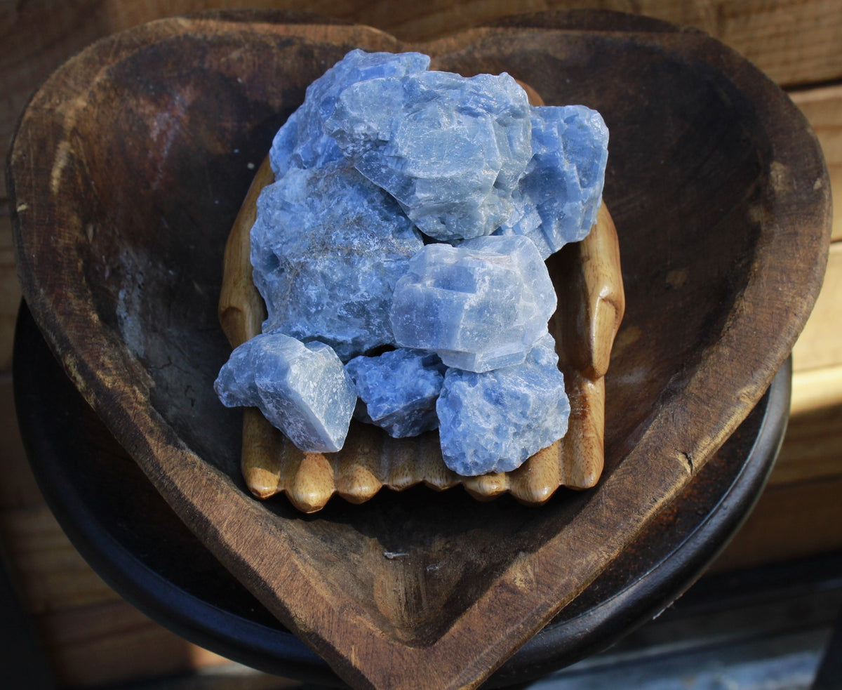 Blue Calcaite Rocks Rough Rock - Blue Calcite – Rock n Soul Gems