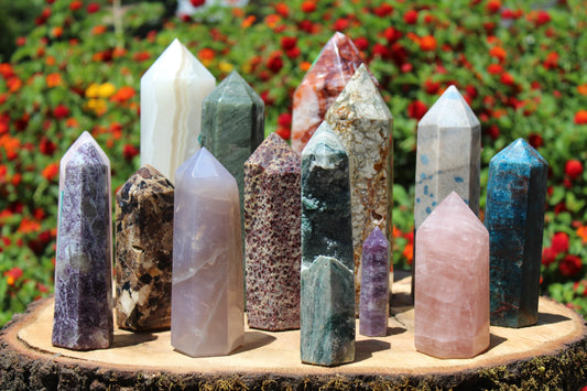 Tower - Rose Quartz - huge - The love stone