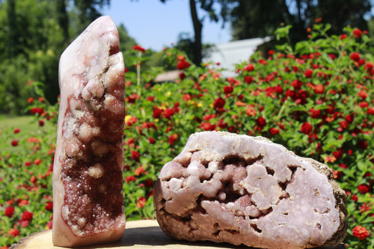 Specimen - Pink Amethyst Druzy - huge