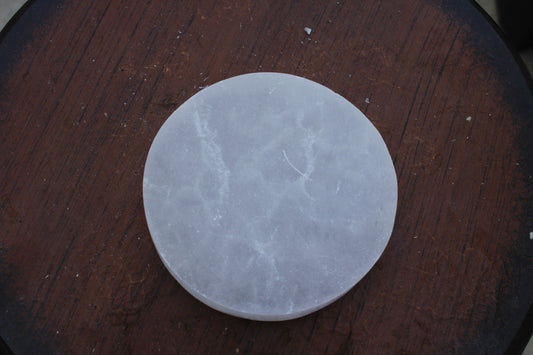 Shape - Selenite - 4" charging plate