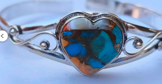 Oyster_Turquoise_Bangle_bracelet_sterling_silver.