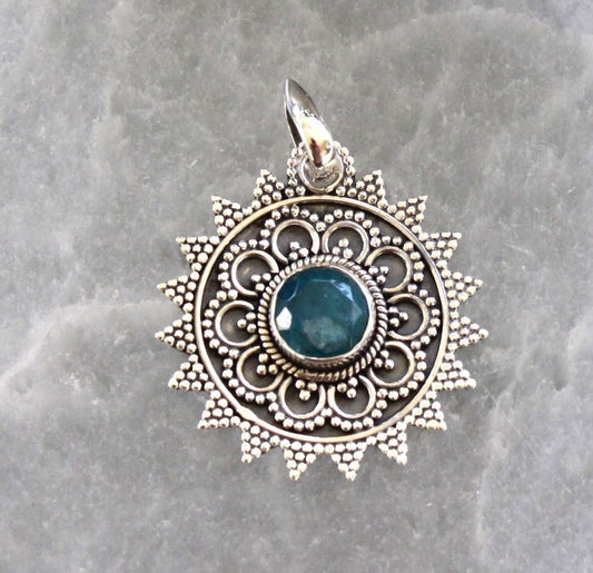 Pendant - Apatite - Silver Pendant