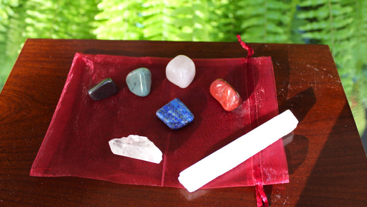 Intention Set -  crystal stones thought to help with Anxiety, Stress, Worry